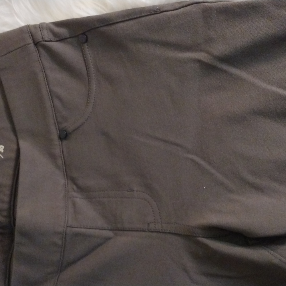 Liverpool Sienna pull-on leggings 10/30 dark olive - Picture 3 of 12